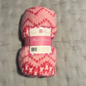 National Breast Cancer Foundation Plush Throw Blanket